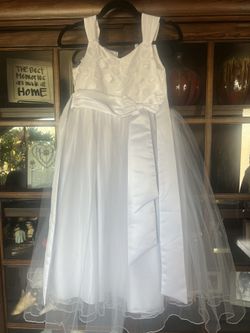 Girls Size 12 First Communion Or Flower Girl Dress