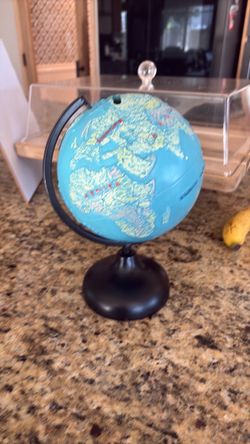 A globe piggy bank