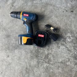 Ryobi Drill /Drive  With Battery And Charger Very Good Condition 