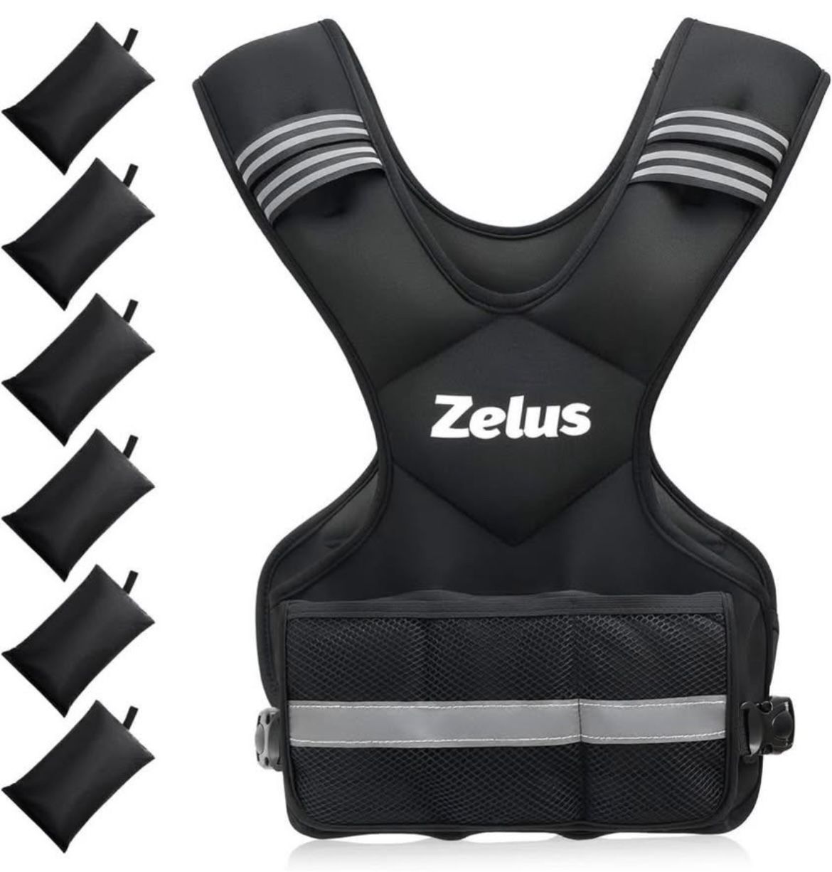 ZELUS 20-32 Weighted Vest for Men and Women For Sale $45.00 50%+ OFF Retail $99.99 NEW IN BOX