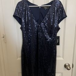 Lulus Blue Sequin Mini Dress