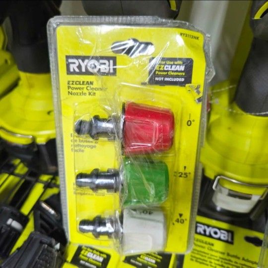 Ryobi EZClean Power Cleaner Nozzle Kit (3-Pack) RY3112NK -

New