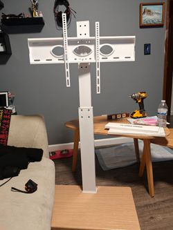 White tv stand