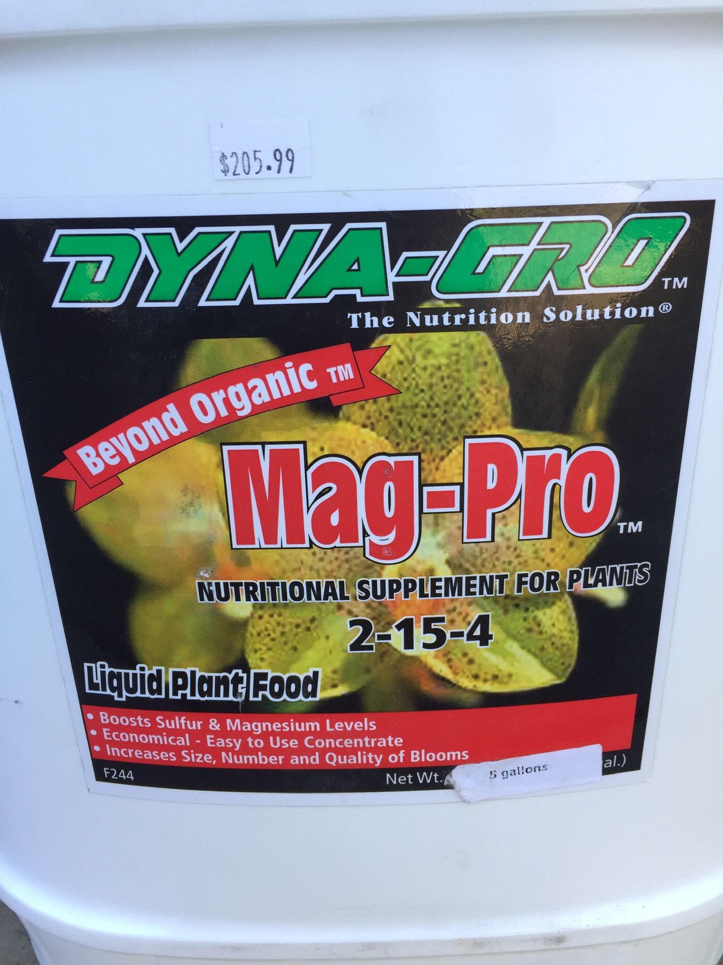Dyna grow mag-pro magnesium supplement.