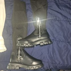 Thigh High Fashion Boots With Side Zip 2 Pair  Never Worn