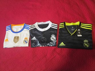 3 Real Madrid Jerseys