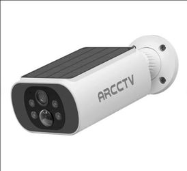 (4) ARCCTV Solar-Powered Outdoor Security Camera