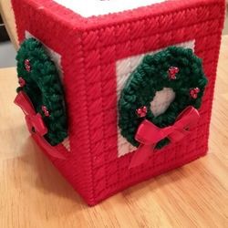 Hand-made Christmas Tissue Box