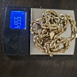 10k gold rope chain pickup in katy 