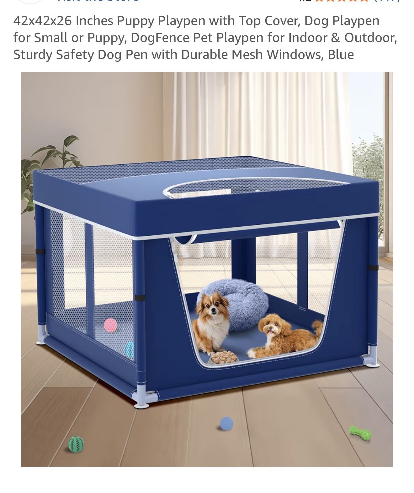 Dog Playpen And Travel Area