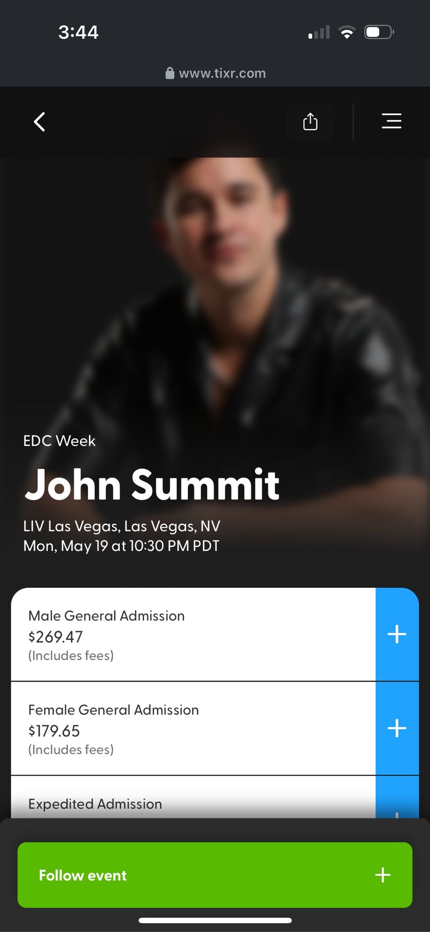 John Summit Tickets