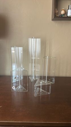 Firelight prism glass oil candles