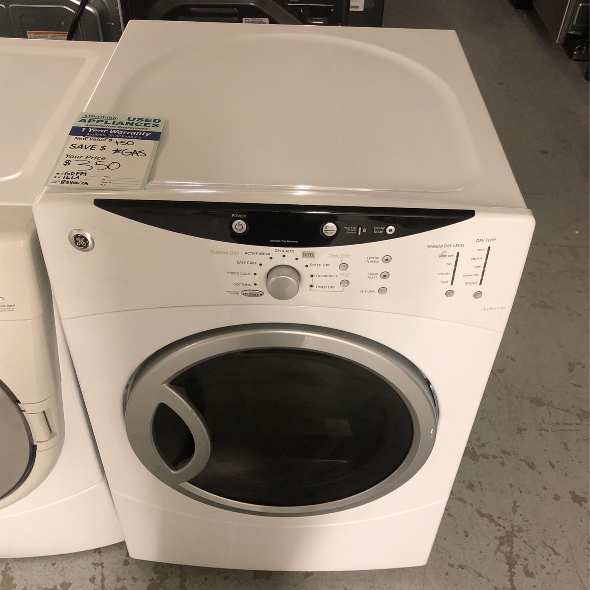 Great White Ge Gas Dryer #67
