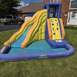 Splash Station Inflatable Water Slide