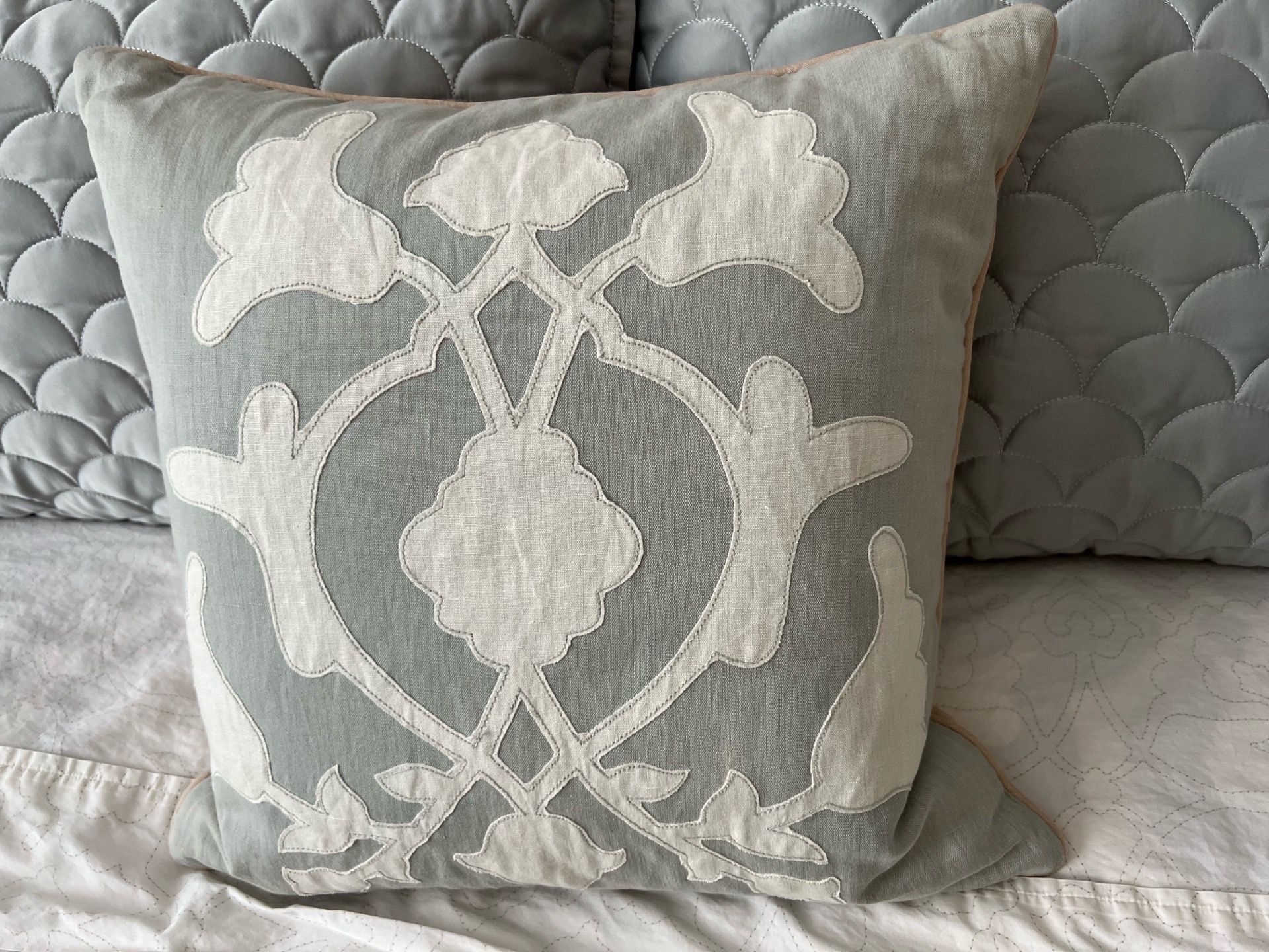 Barbara Barry Poetical 18” Square Pillow