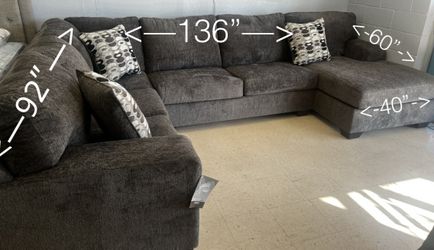 NEW SOFA SECTIONAL WITH LONG CHAISE ASHLEY