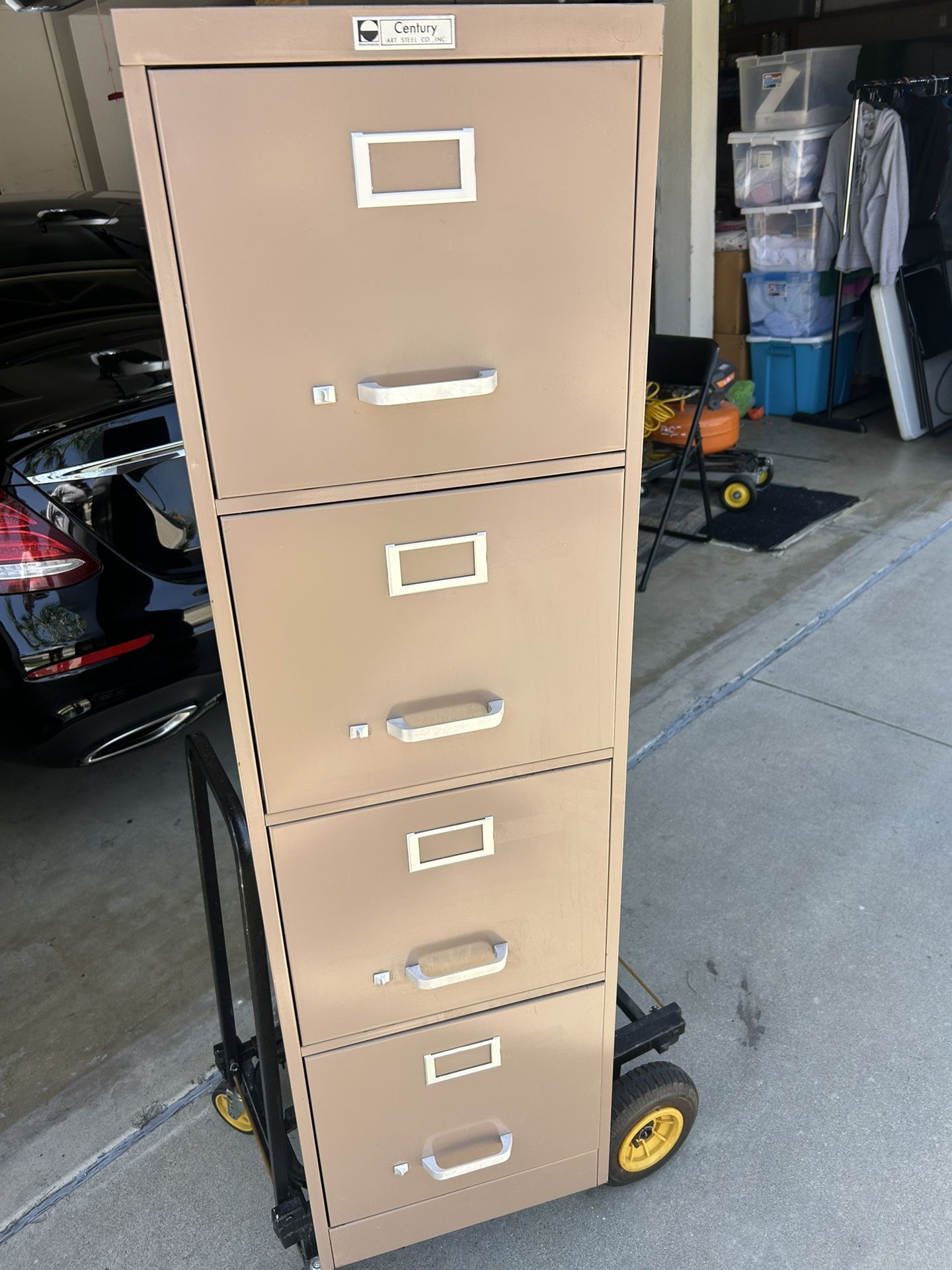 Four drawer file cabinet
