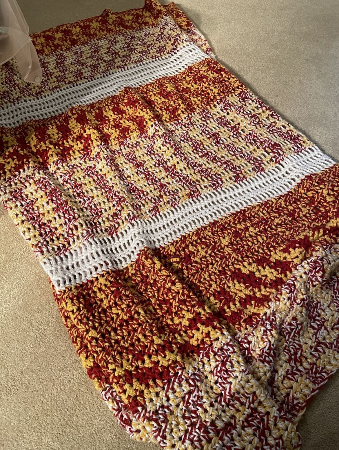 Handmade Redskins Blanket 