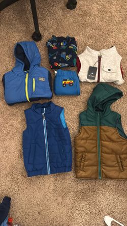 Boys 3T Bundle – Jackets, Vests & Outfits (7 Pieces