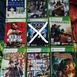 Xbox 360 Games, $8 Each