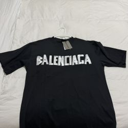  Brand New Men’s Black Balenciaga Tshirt Sz Medium
