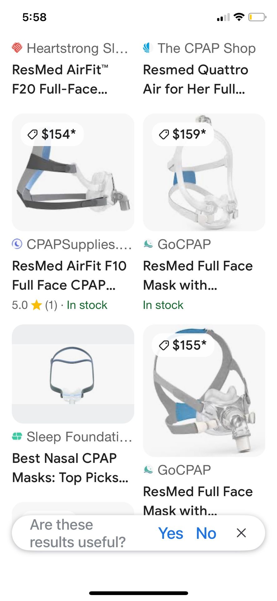 Resmed Full Face Mask Size M