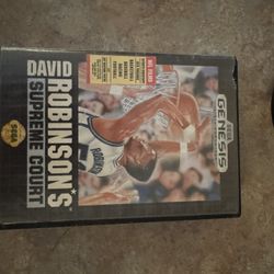 DAVID ROBINSON’S SUPREME COURT SEGA GENESIS UNTESTED CARTRIDGE