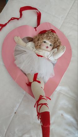 Vintage 1985 Valentines Ballerina