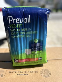 Prevail Per-fit Daily Underwear Size Medium