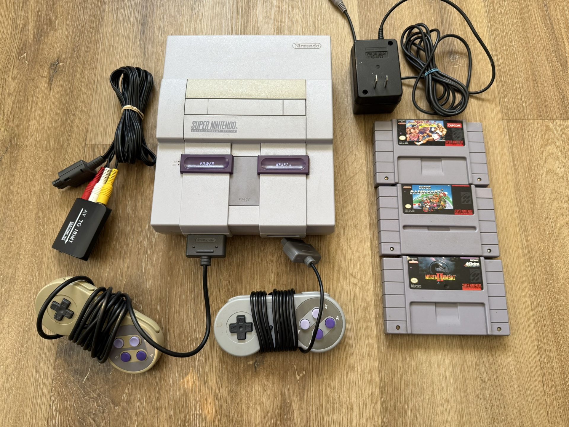 Super Nintendo With Games