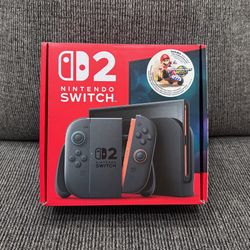 Nintendo Switch 2 Console New Sealed Mario Kart World Bundle