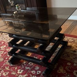 Metal Tubular Side Table