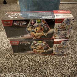 Prismatic Evolutions Pokémon Surprise Box + Booster Bundle Factory Sealed 
