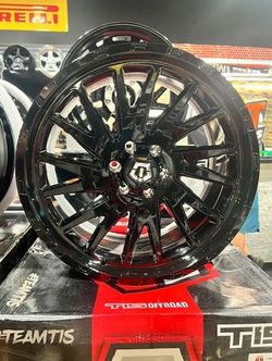 WHEELS TIS 547B 22X10 6X135 +10 BLACK . SET OF 4 