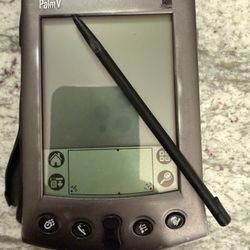 Vintage Palm V PDA with Stylus – Vintage 3Com Palm OS Handheld