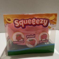 Sunny Days Jumbo Squeezy Peach Peachy Squishy Toy Stress Relief Sensory Fun
