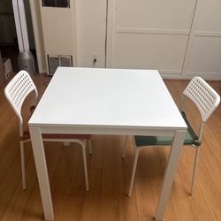 Table and chairs