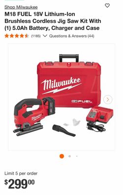 Milwaukee 2737-21 jig saw new in case