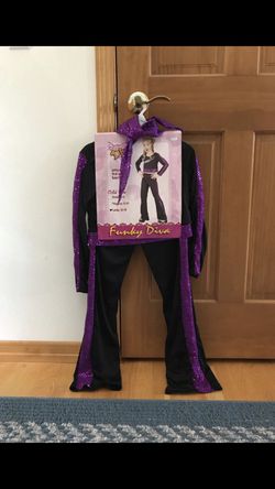 Funky Diva costume includes top, pants and scarf - size large 12-14