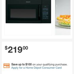On The Range Microwave Oven Black In Color