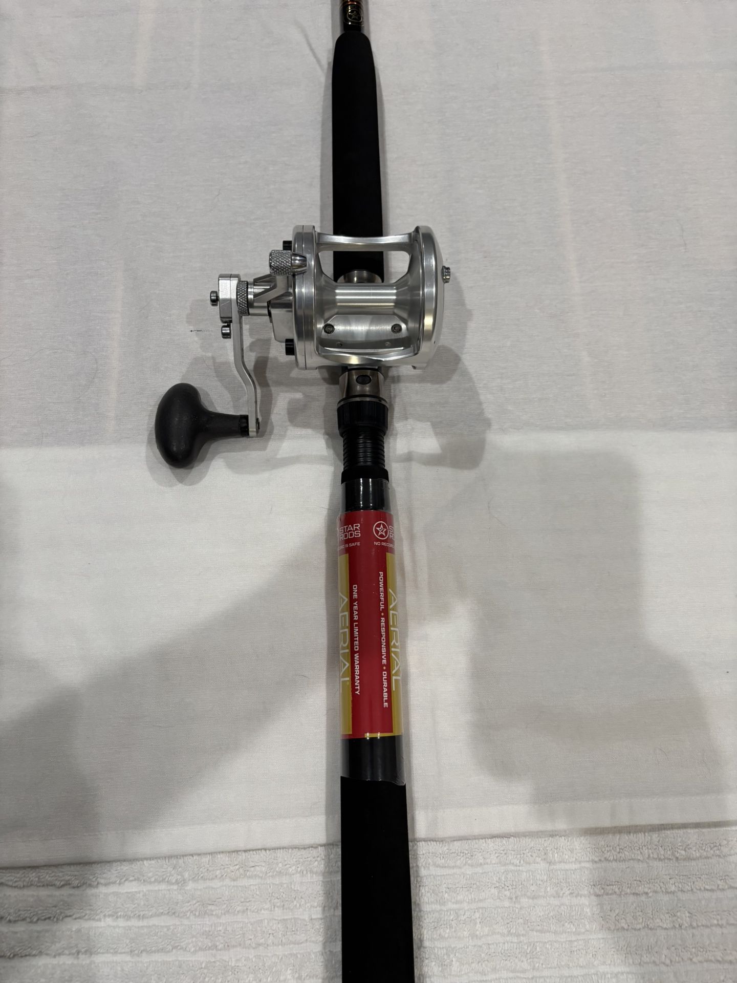 Left Ended Avet LX 6/3  2 Speed on New Star Ariel 7’0” 15-30lb Rod 