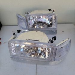 92-96 Ford F150-F350 92-96 Bronco LED Headlights Luces Micas Calaveras Faros Faroles Focos