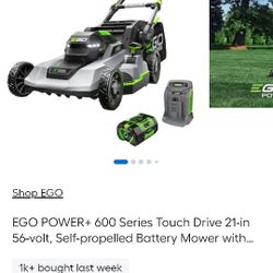 E Go 56 Volt lawn equipment 