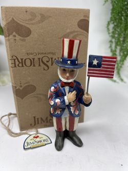 J10 Jim Shore Heartwood Creek – Uncle Sam Patriotic Figurine – 5.25” – With Box & Tag
