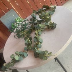 Artificial Eucalyptus And Green Vine
