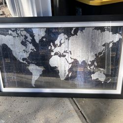 World Market Wall Art World Map
