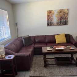 Leather Sectional 