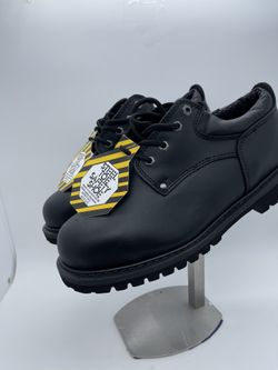 Steel Toe Leather Upper Men’s Work Oxford Comfortable Insoles Shoes