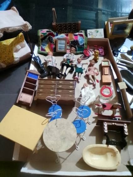 Vintage Dollhouse Furniture Etc