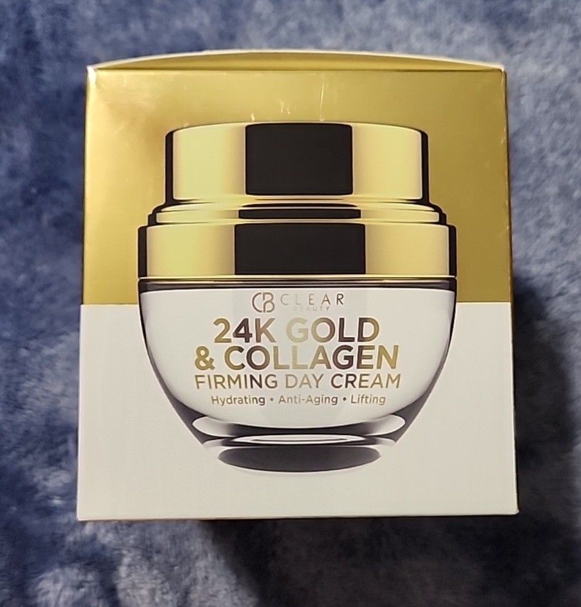 Clear Beauty 24k Gold & Collagen Firming Day Cream 1.69 Oz.
